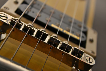 E-Gitarre Abnehmer Saiten abstrakt Humbucker Musik Brücke