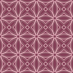 Fototapeta premium Geometric seamless pattern. Purple red background
