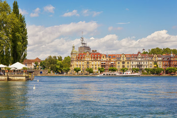Obraz premium Lake Bodensee in the German city of Konstanz. Germany.