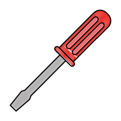 screwdriver tool isolated icon vector illustration design