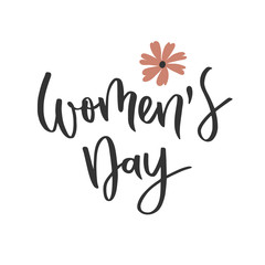 Womens day hand written inscription