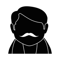 cute grandfather avatar character vector illustration design