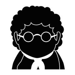 cute grandmother avatar character vector illustration design