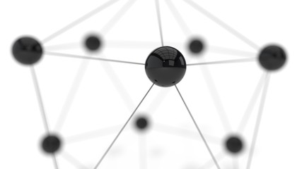 Background on network port, 3d rendering