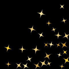 Colorful Stars Confetti, Mystery Sparkling Vector Background. Trendy Glowing Magic Glitter, Lights. Festive Falling Colorful Stars Confetti for Ads, Posters. 
