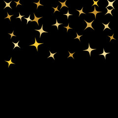 Colorful Stars Confetti, Mystery Sparkling Vector Background. Trendy Glowing Magic Glitter, Lights. Festive Falling Colorful Stars Confetti for Ads, Posters. 
