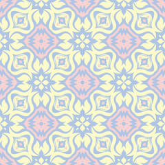 Pale blue seamless background. Floral pattern