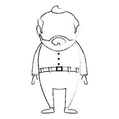 cute grandfather avatar character vector illustration design