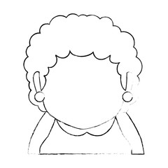 cute grandmother avatar character vector illustration design