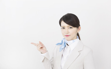 ビジネスウーマン・指し示す