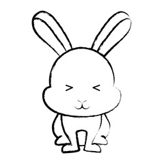 Obraz premium Cute rabbit icon 