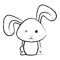 Cute rabbit icon 