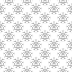 Gray seamless pattern on white background