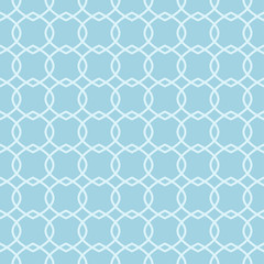 Light blue geometric ornament. Seamless pattern