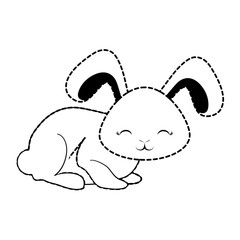 Cute rabbit icon 