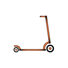 Kick scooter icon.