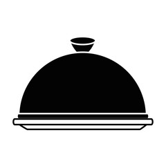 tray server isolated icon vector illustration design