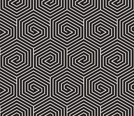 Vector seamless pattern. Modern stylish abstract texture. Repeating geometric tiles