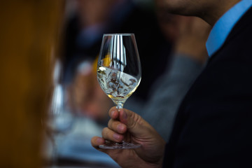 White Wine Glass - Close Up Scene