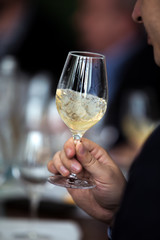 White Wine Glass - Close Up Scene