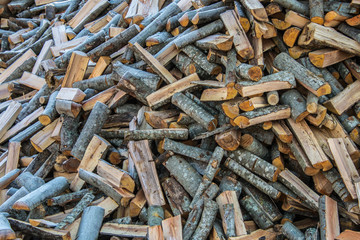 texture chopped wood firewood