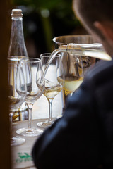 White Wine Glass - Close Up View