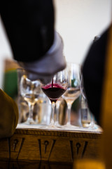 Red Wine Glass - Close Up View