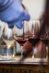 Red Wine Glass - Close Up View