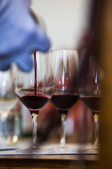 Red Wine Glass - Close Up View