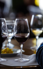 Red Wine Glass - Close Up View