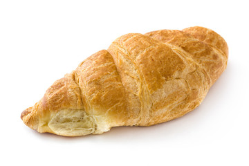 Croissant isolated on white background














