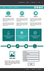 Business Website template vector illustration graphic design