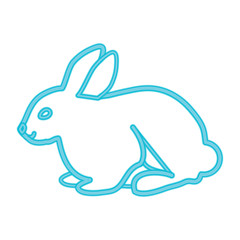 Obraz premium rabbit animal icon