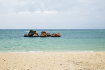 Araha beach in Okinawa, Japan