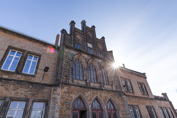 Fototapeta na wymiar historic buildings quedlinburg germany