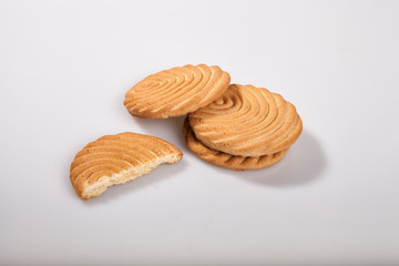 cookies on a light background in the studio