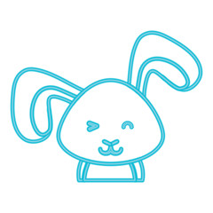 Cute rabbit icon 