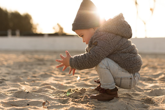 Toddler Exploring Nature