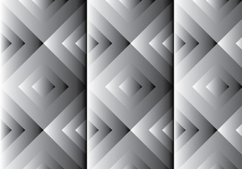 Gray scale square vector pattern background