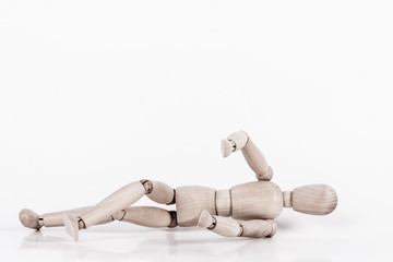 Puppet laying at ground