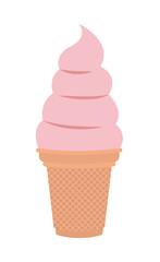 delicious and sweet ice cream vector illustration design