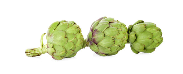 artichoke isolated on white background