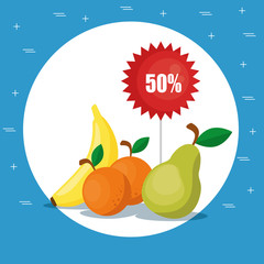 supermarket groceries healthy food vector illustration design