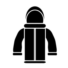 Women winter jacket icon 