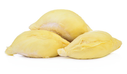 Durian isolated on white background.