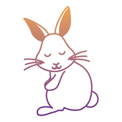 Cute bunny icon