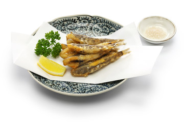 japanese fried fish dish, Mehikari No Karaage