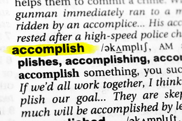 Highlighted English word 