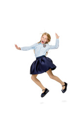 girl in school uniform