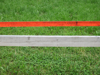 Field with demarcation